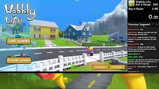 Wobbly life speedrun || get a House %