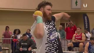 2024 USATF Indoor Championships | Men's Shot Put | Ryan Crouser 4th Round