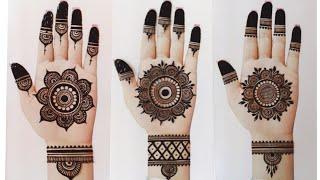 top 3 very beautiful front hand mehndi design | easy Jewellery Mehandi design |Mehndi design| mehndi