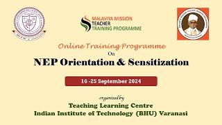 Online Training program on NEP Orientation & Sensitization | TLC IIT (BHU) Varanasi | 18-09- 2024