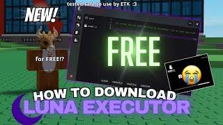 How to hack on Roblox! Luna executor (product) tutorial (byfron bypass) exploit