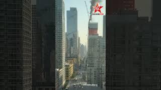 NYC crane catches fire and collapses | Manhattan | United States | Starvision News