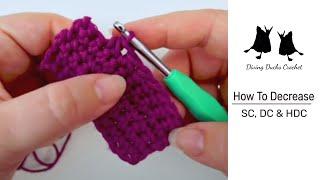 EASY Crochet Decrease Tutorial | SC, DC & HDC | Updated Version