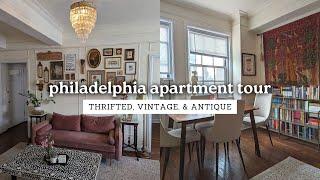 philadelphia apartment tour | thrifted, vintage, and antiques | rittenhouse square