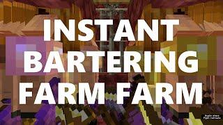 Minecraft Elegance: Instant Bartering Farm Farm (800k+ dph, Java 1.16+*)