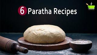 6 Paratha Recipes for Dinner | Easy Paratha Recipes | 10 mins instant dinner  | Lunch Box Recipes