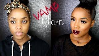 Vampy Glam Holiday Party Makeup | Ellarie