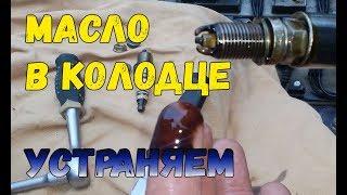 Почему Масло в свечных колодцах?  Устраняем причину!