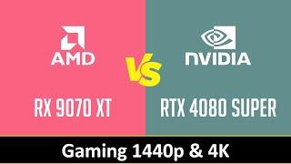 RX 9070 XT vs RTX 4080 SUPER