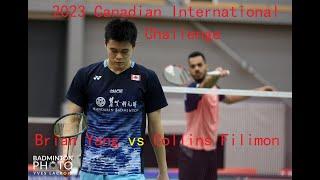 Brian YANG (CAN) vs Collins Valentine FILIMON (AUT) | 2023 Canadian International Challenge | MS QF