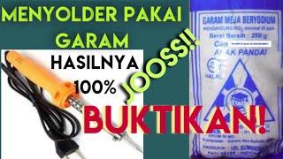 IDE KREATIF!! Cara menyolder biar lengket tanpa FLUX/obat solder yg mahal