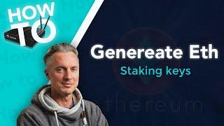 How to generate ETH2 0 staking keys for dummies / without CLI