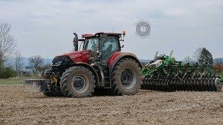 CASE IH Optum 300 CVX, John Deere 8330, 8370R - Příprava a setí kukuřice 2019 - Třemošenská a.s.