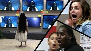 Rings Prank: Ghost Girl Crawls Out of TV | What's Trending Now!