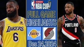 Los Angeles Lakers VS Portland Trail Blazers Full Game Highlights Dec 24,2024 | NBA Highlights Today