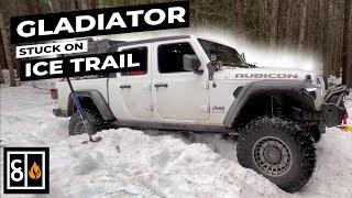 Jeep Stuck On Snowmobile Trail | Camping & Off-road Adventure