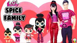 SPICE FAMILY DIY Custom  Fun Craft With Barbie and Ken LOL Families Cupcake Kids Club