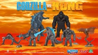 Playmates Godzilla vs Kong toys commercial