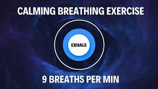 Slower Guided Breathing Exercise | 9 Breaths Per Minute