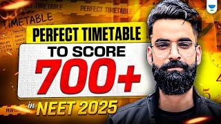 The Perfect NEET 2025 Timetable to Secure 700+ | Study Smarter! Wassim bhat #neet2025 #wassimbhat