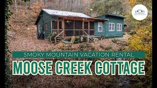 Moose Creek Cottage Smoky Mountain Vacation Rental #cabinrentals #smokymountains #airbnb