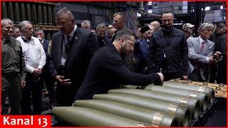 Ammunition that will make invading Russians bleed -Zelensky saw ammunition manufacturing plant in US