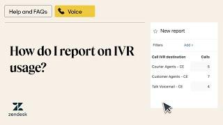 How do I report on IVR usage?