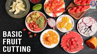 How to Cut Fruits Like a Pro | How To Slice Every Fruit | Easy Fruit Cutting Ideas | Chef Varun