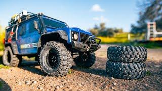 NEW TIRES For the Traxxas TRX4! Unboxing & Quick Test