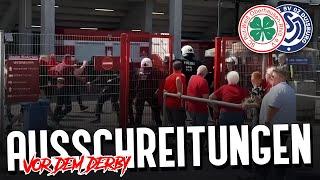 Ausschreitungen zwischen Oberhausen- und Duisburg-Fans!