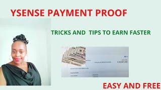 Ysense Payment Proof/Cashout Process/Tricks To Earn Faster/Latest Update 2022 /Ysense Review.