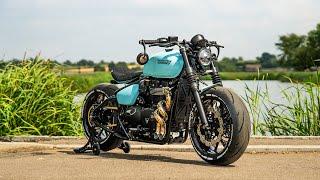 Building A TIFFANY BLUE Bobber - Dream Triumph Bobber Build