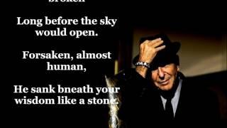 Suzanne   LEONARD COHEN  (with lyrics)