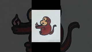 How to draw a Monkey  #art #shorts