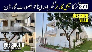 350 SQ YARDS Villa Bahria Town Karachi | Semi Corner Precinct 8 Bahria Town Karachi