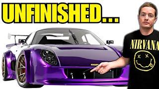 I’M ATTEMPTING TO REBUILD MY SUPERCAR WITH COMPLETELY CUSTOM PARTS FROM ENGLAND.