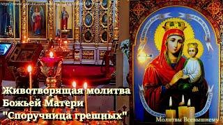 Животворящая молитва Божьей Матери "Споручница грешных" защитит от тяжелых недугов, неудачи и порчи