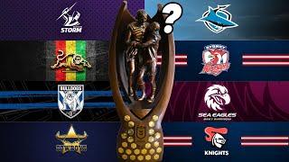 NRL FINALS Predictions...