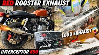 Installing Red Rooster Exhaust in Interceptor 650 & GT 650 | Best Exhaust for  GT 650 & Interceptor