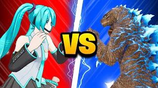 HATSUNE MIKU and GODZILLA Best Moments in Fortnite