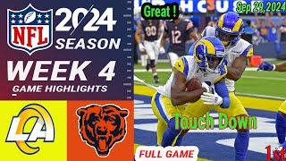 Los Angeles Rams vs Chicago Bears [WEEK 4] Game Highlights |Sep 29, 2024 | NFL Today