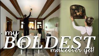 FULL ROOM MAKEOVER & STYLING: Old New England Dining Room Transformation!