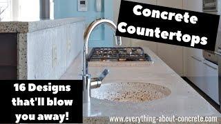 Concrete Countertops - 16 Designs that'll blow you away