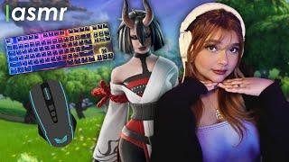 ASMR en español l Jugando Fortnite (mucho typing y clicking )