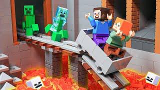 Я пережил 100 дней хардкорного Minecraft - Сборник лучших анимаций Lego | Кирпичная шахта