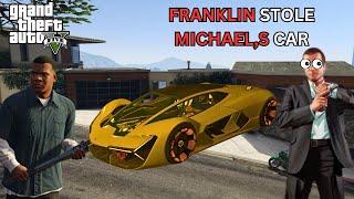 Franklin STOLE Michael's lamborghini Terzo  | GTA 5 | HYPER 777