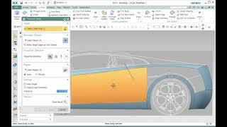 27. NX와 자동차 모델링 - 리어 펜더 만들기 2