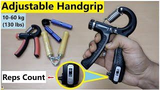 Strauss Adjustable Handgrip Unboxing | Adjustable weight 10kg - 60kg, Reps Count | Fitness Equipment