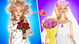 Barbie is Ready for Her Wedding * Beauty Makeover & Hacks* by 123 GO!