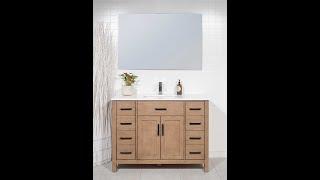 White Oak Vanity - 48 inch - modernbathrooms.ca